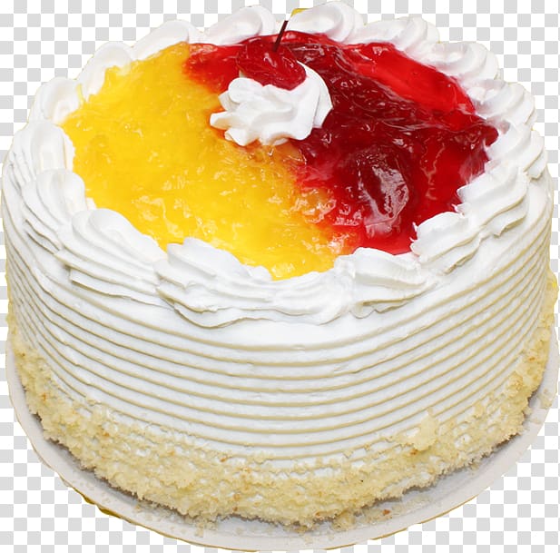 Pineapple cake Bakery Shortcake Fruitcake Bavarian cream, desserts transparent background PNG clipart