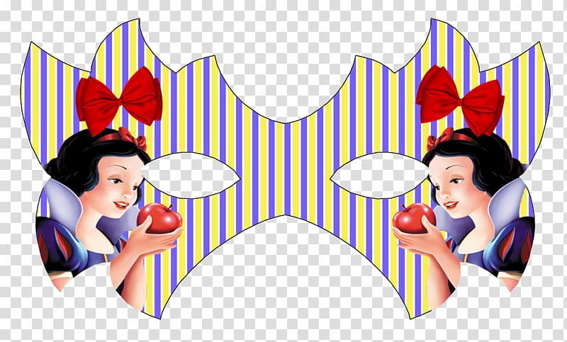 Snow White Party Mask Disney Princess Seven Dwarfs, the incredibles transparent background PNG clipart