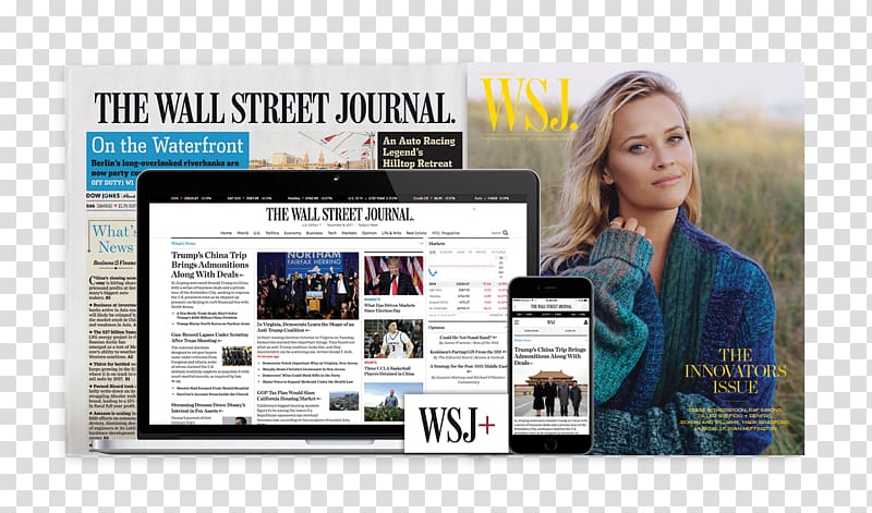 The Wall Street Journal Dow Jones & Company Display advertising, wall street journal transparent background PNG clipart
