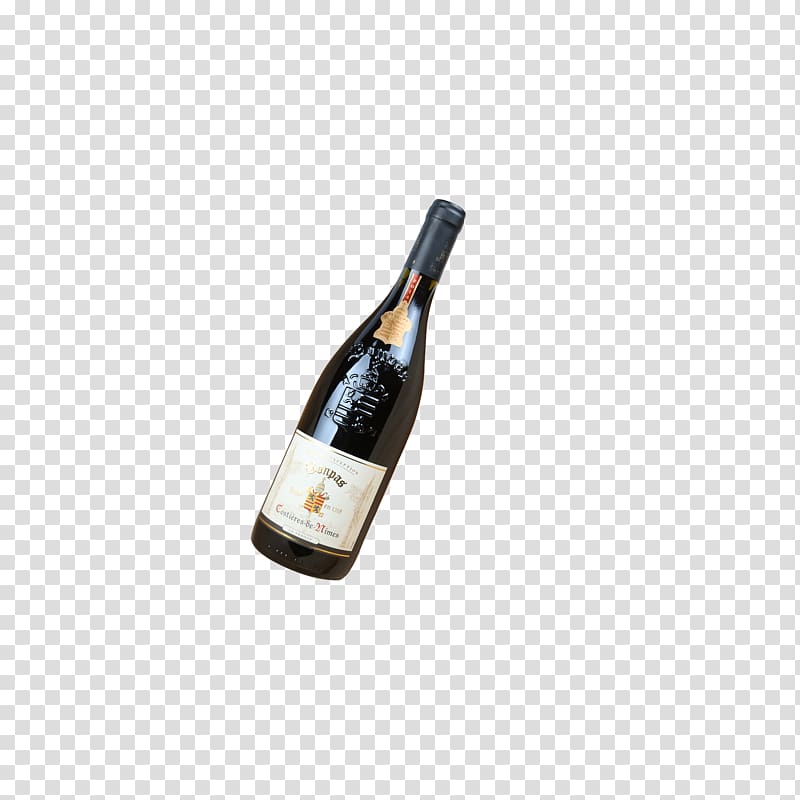 White wine Champagne Rice wine Bottle, A bottle of wine transparent background PNG clipart
