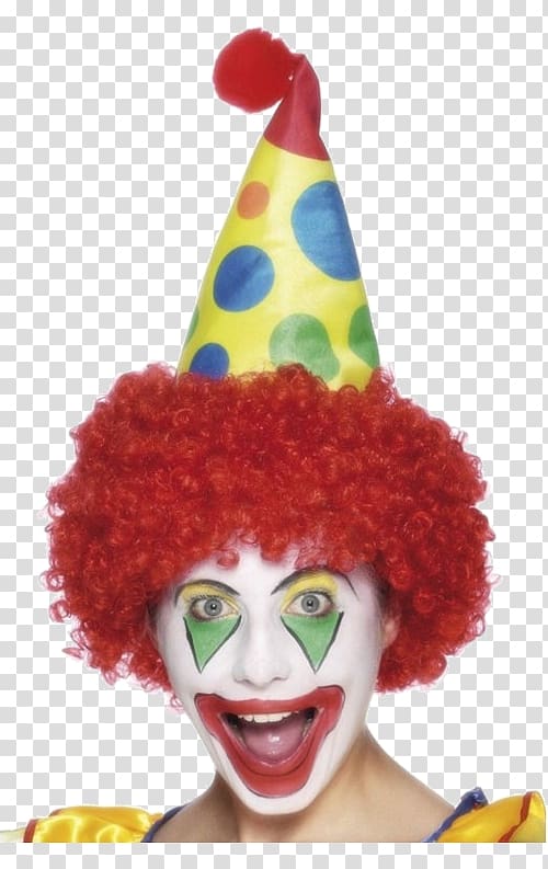 Clown Hat Costume party Clothing Accessories, wig transparent background PNG clipart