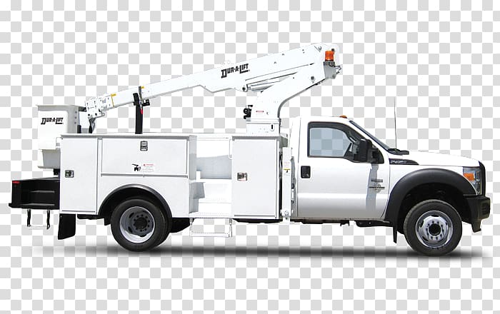Ford F-550 Car Tow truck Aerial work platform, lift truck transparent background PNG clipart
