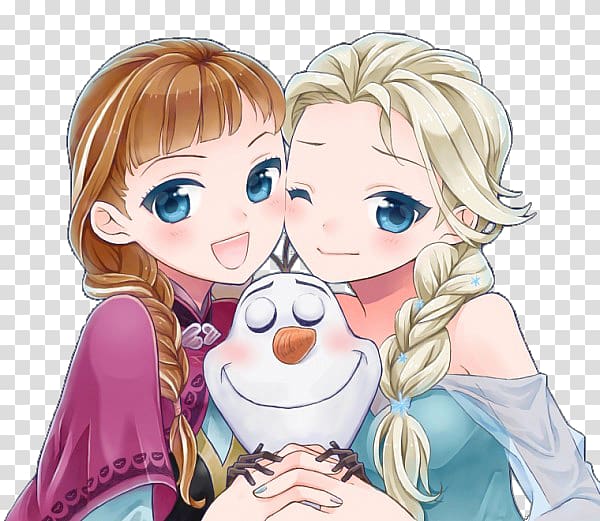 Elsa Olaf Anna Anime Drawing, olaf transparent background PNG clipart