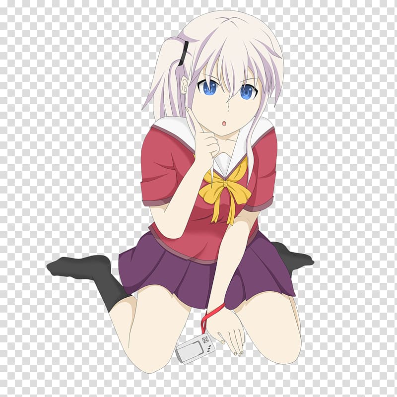 Nao Tomori Character Fan art Charlotte Anime, Anime transparent background PNG clipart
