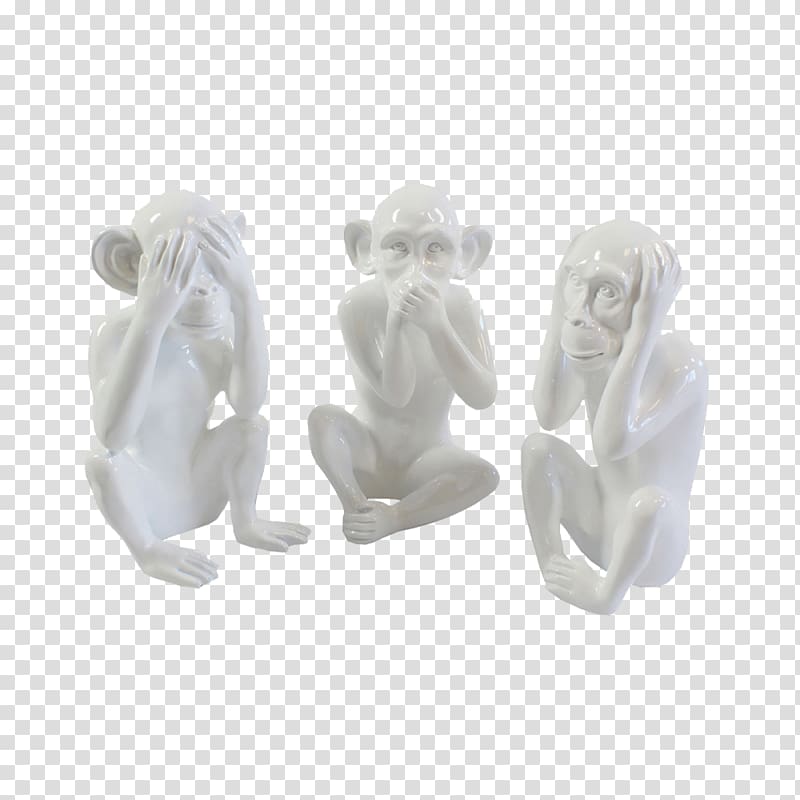 Figurine Three wise monkeys Sage Escape Team, monkey transparent background PNG clipart