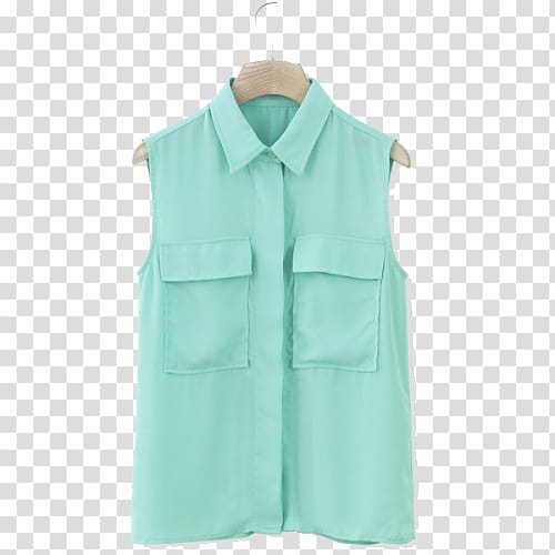 Blouse T-shirt Crop top, Vest transparent background PNG clipart
