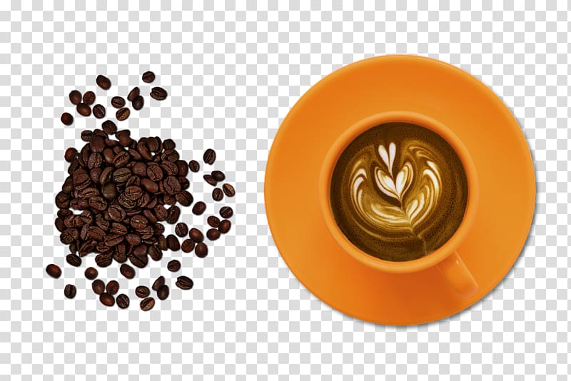 Turkish coffee Espresso Latte Cappuccino, Coffee beans transparent background PNG clipart