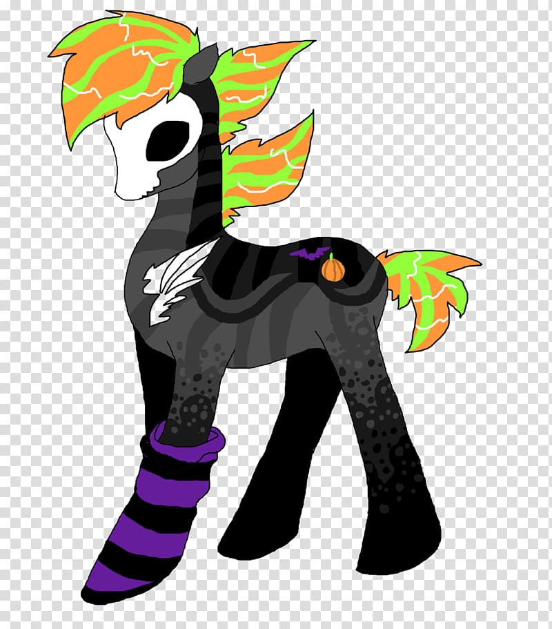 Pony Horse Cartoon Tail, halloween theme transparent background PNG clipart