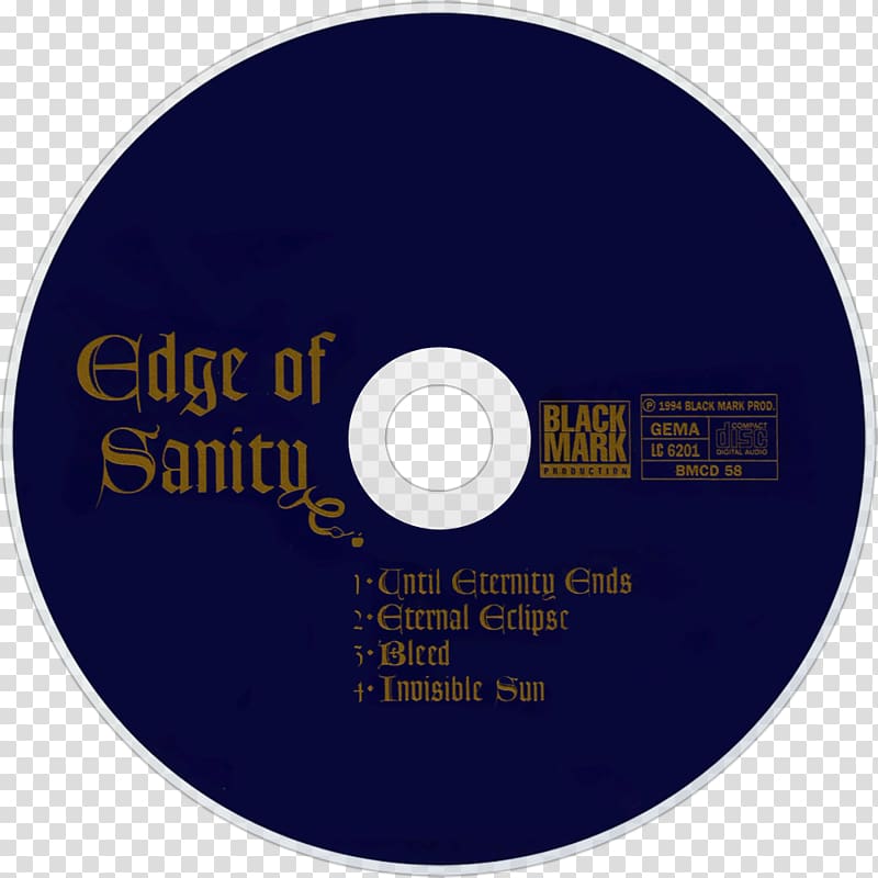 Compact disc Until Eternity Ends Edge of Sanity Music Album, eternity transparent background PNG clipart