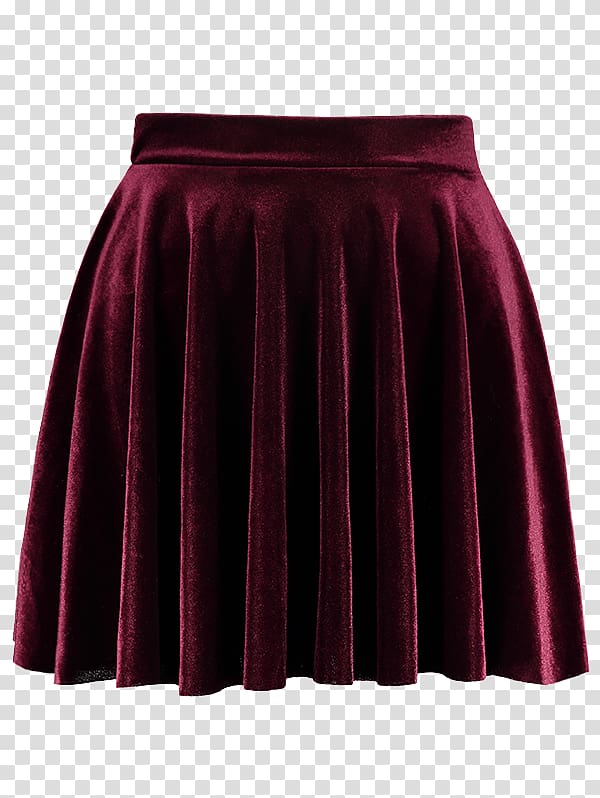 Miniskirt Velvet A-line Clothing, Dance Dresses Skirts Costumes transparent background PNG clipart