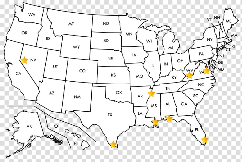 United States Blank map U.S. state Mapa polityczna, strip club transparent background PNG clipart