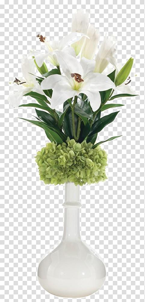 Floral design Flower bouquet Lilium, White lily flower decoration software installed, white petaled flowers transparent background PNG clipart
