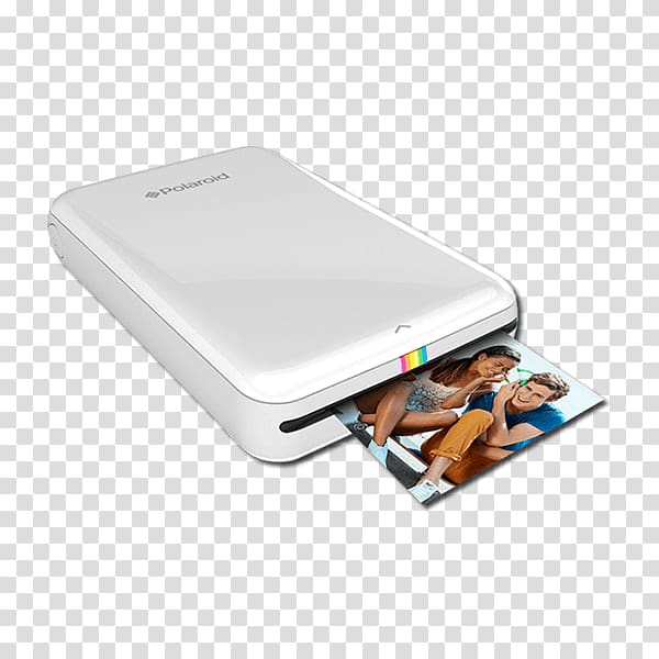 Polaroid Zip Printer Zink Instant camera, printer transparent background PNG clipart