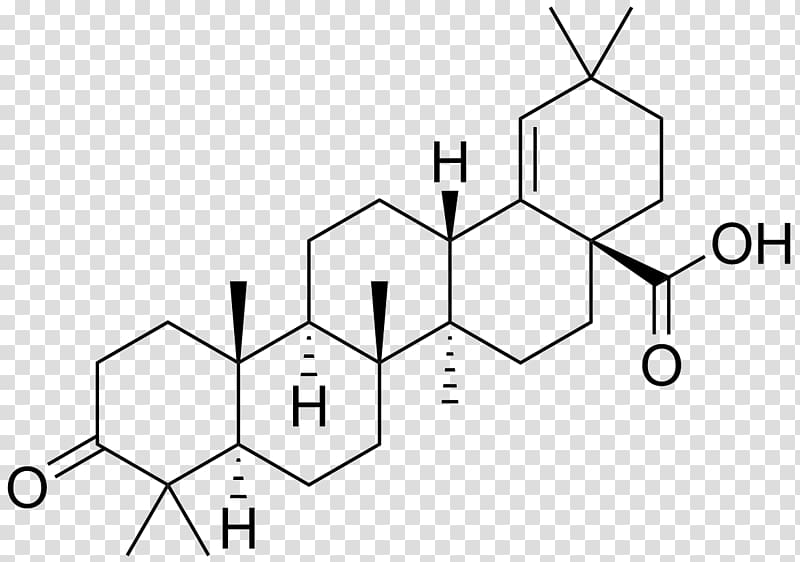 Oleanolic acid Ursolic acid Triterpenoid saponin Triterpene, acid transparent background PNG clipart