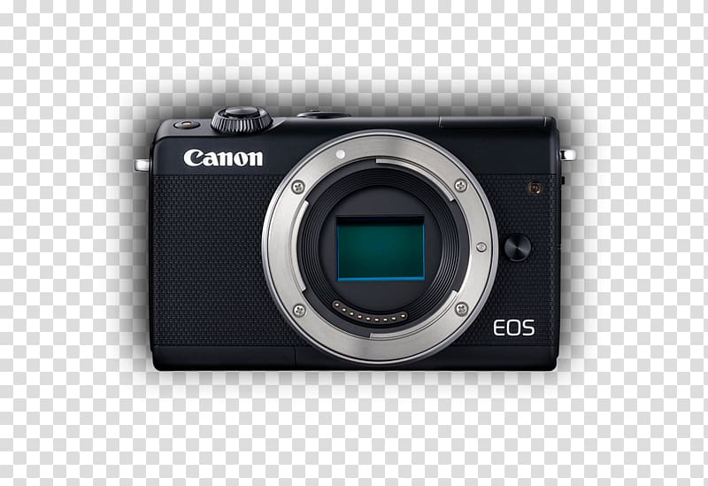 Canon EOS M100 Mirrorless interchangeable-lens camera, Camera transparent background PNG clipart