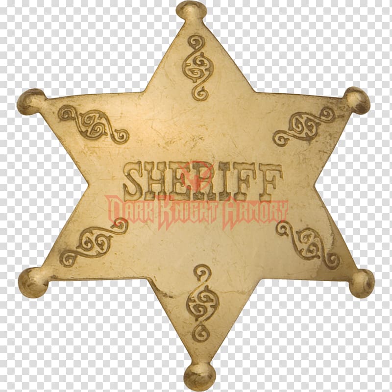 Sheriff Badge Constable United States American frontier, Sheriff transparent background PNG clipart