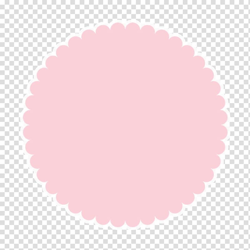 pink simple flower shape borders transparent background PNG clipart