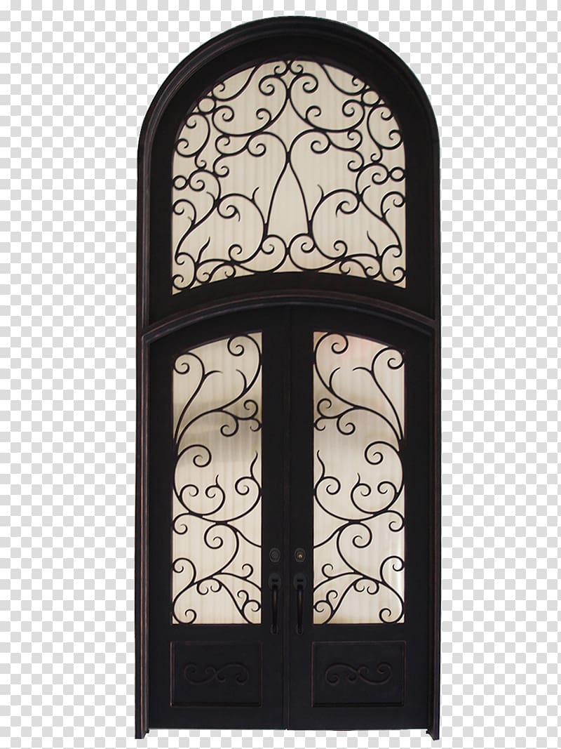 Window Sidelight Transom Door Iron, arch door transparent background PNG clipart