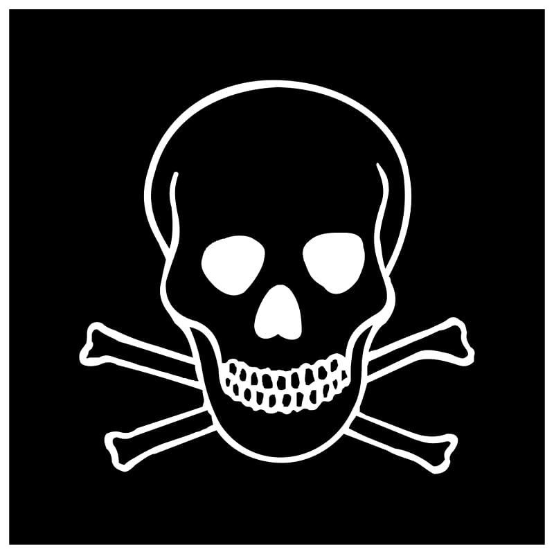Hazard symbol Skull and crossbones, Background Skull And Crossbones transparent background PNG clipart