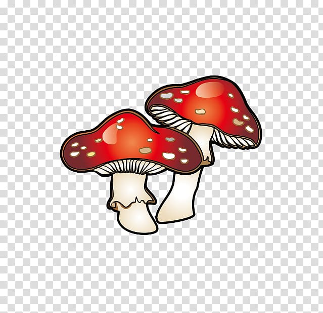 Mushroom , Cartoon mushroom material transparent background PNG clipart
