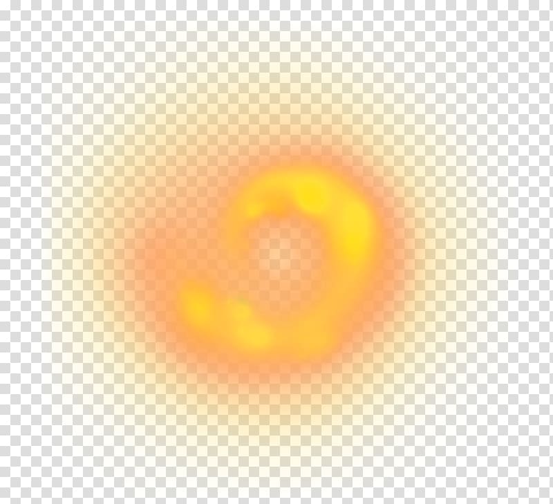 Yellow Circle Close-up , Golden flame transparent background PNG clipart
