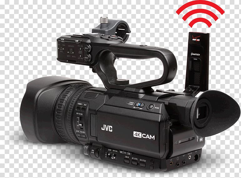 JVC GY-HM200 JVC 4KCAM GY-HM200SP Video Cameras JVC GY-HM170 4K resolution, Camera transparent background PNG clipart