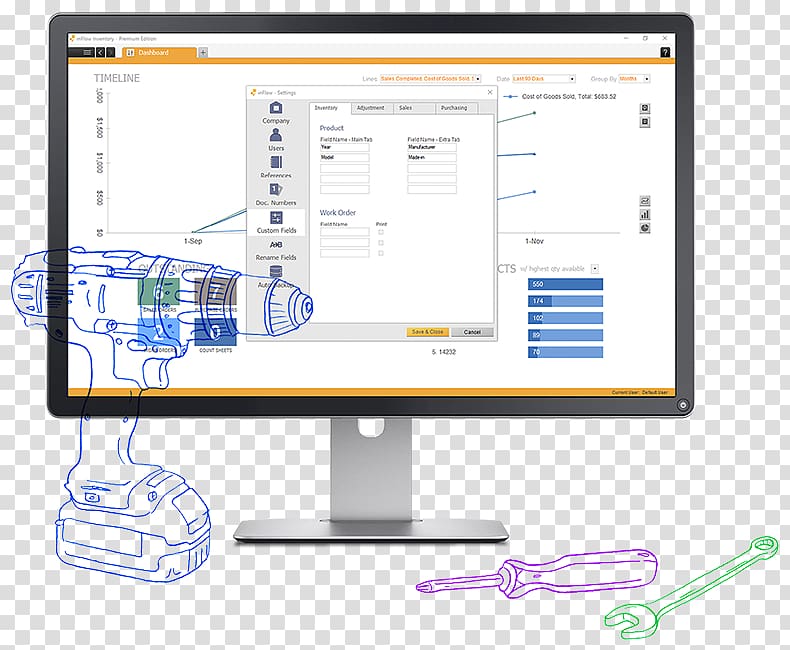 Computer Monitors Personal computer Advertising Organization, Inventory Management Software transparent background PNG clipart