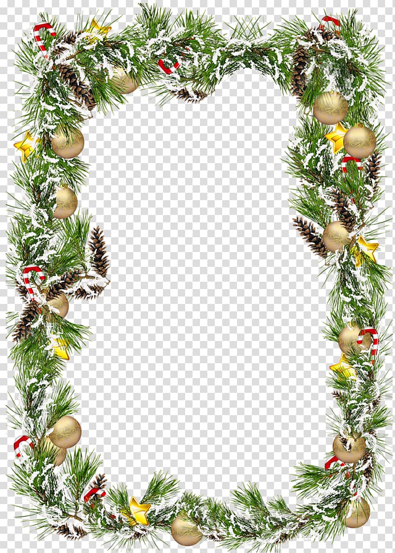 Christmas ornament Frames Christmas decoration , pine cone transparent background PNG clipart