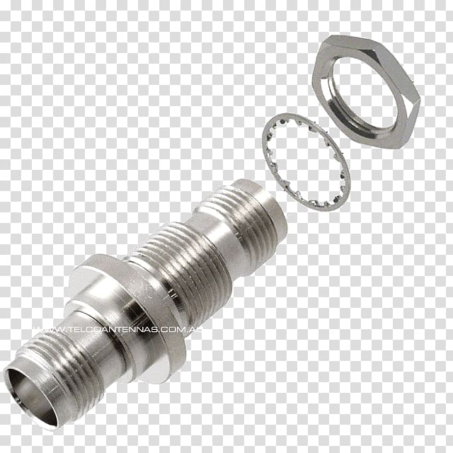 BNC connector RF connector Amphenol Tool Adapter, BULKHEAD transparent background PNG clipart