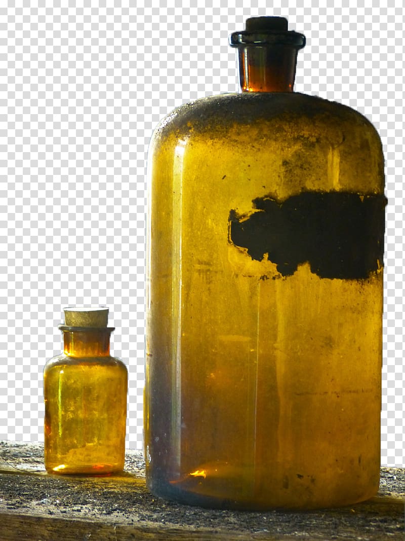 Glass bottle Yellow , Yellow size glass bottle transparent background PNG clipart