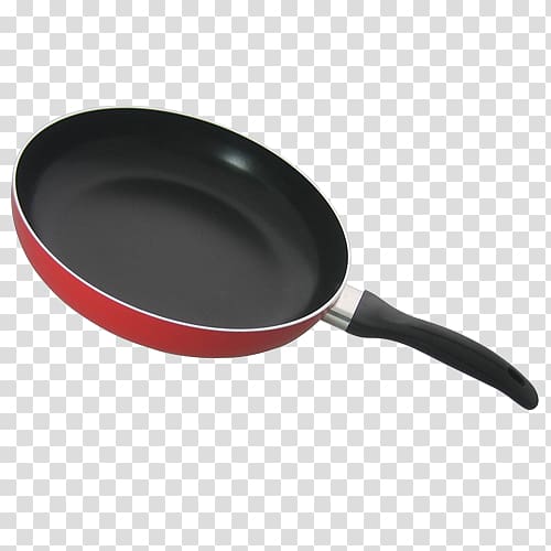 Frying pan Searing Crock, Red pan transparent background PNG clipart