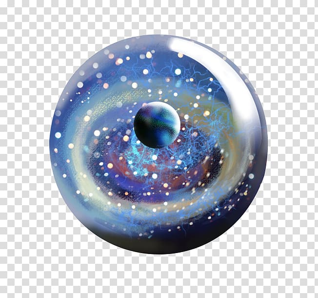 The Blue Marble Sphere Glass, Colored glass marbles transparent background PNG clipart