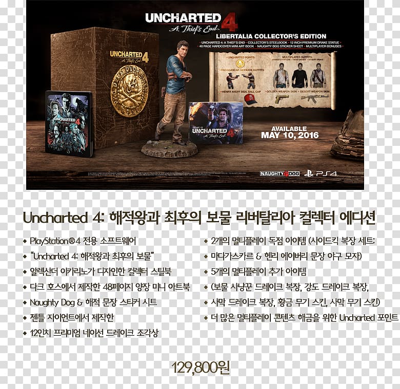 Uncharted 4: A Thief\'s End Uncharted: Drake\'s Fortune Uncharted 3: Drake\'s Deception PlayStation Uncharted: The Nathan Drake Collection, UNCHARTED 4 transparent background PNG clipart