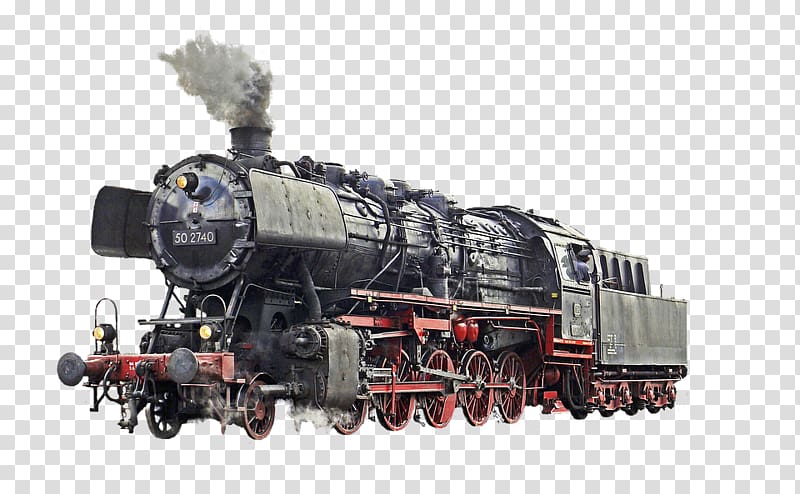Train Rail transport Steam locomotive, steamtrainhd transparent background PNG clipart