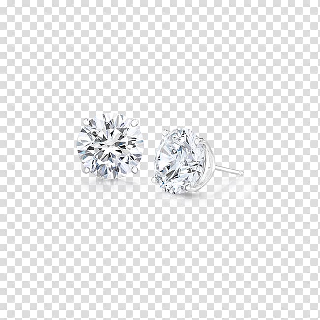 Earring Cubic zirconia Brilliant Diamond, Gemological Institute Of America transparent background PNG clipart