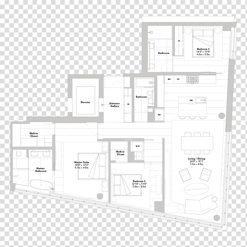 Row House in Sumiyoshi Floor plan Rokko Housing 1-2-3 Architect, design transparent background PNG clipart