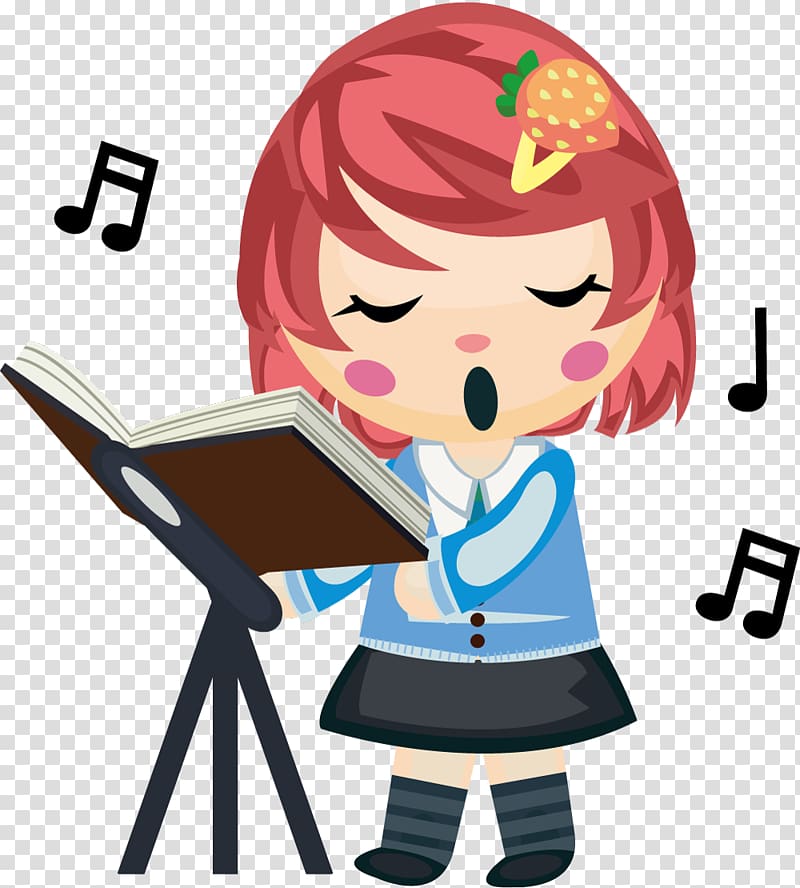 Song Singing , singing girl transparent background PNG clipart