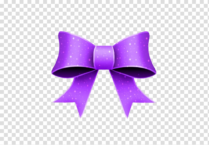 Blue ribbon , Purple bow transparent background PNG clipart