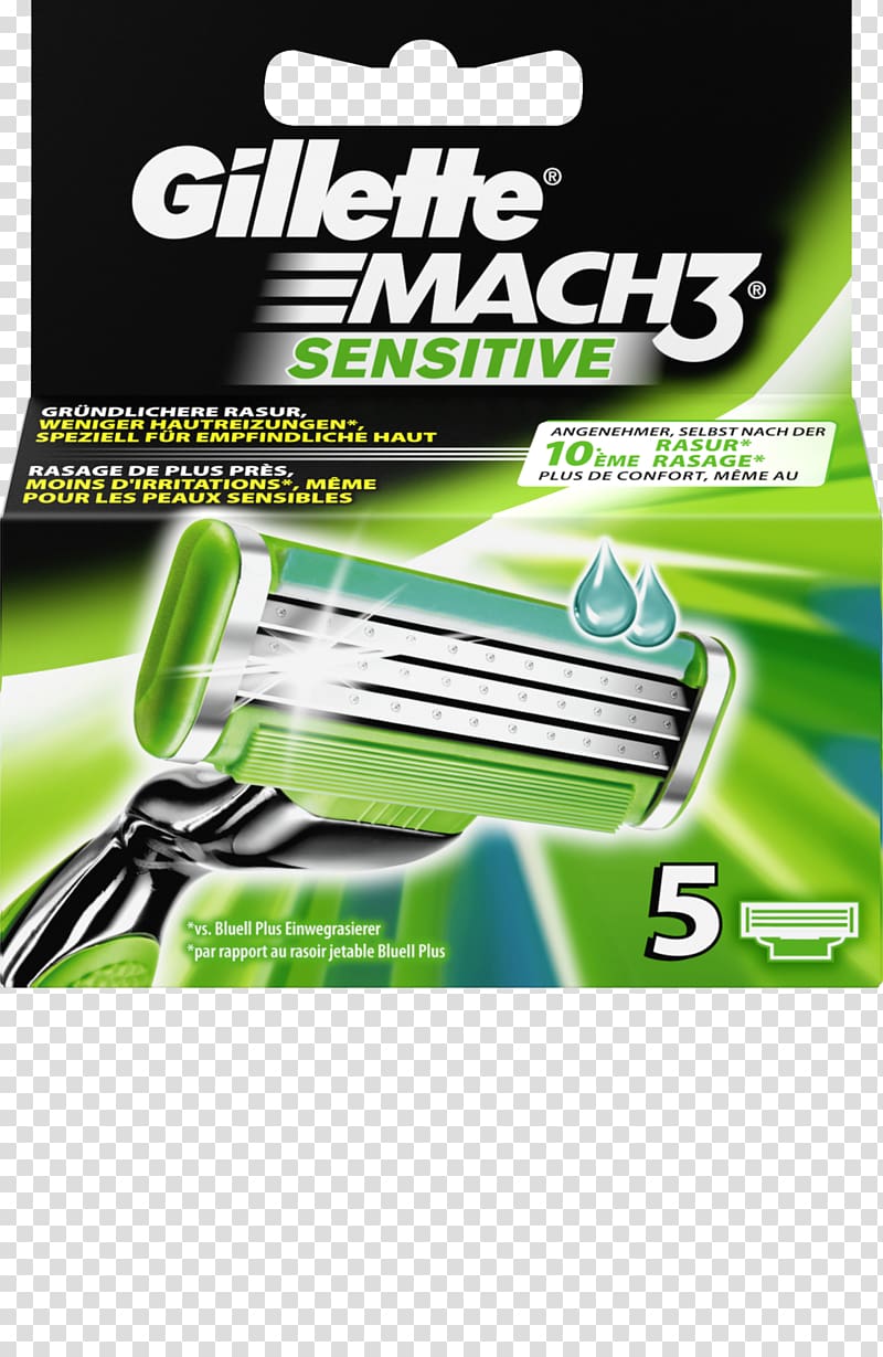 Gillette Mach3 Razor Shaving Blade, Gillette Mach3 transparent background PNG clipart