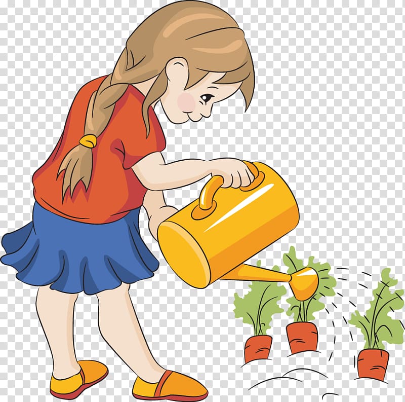 Watering Cans Garden , kids gardening transparent background PNG clipart