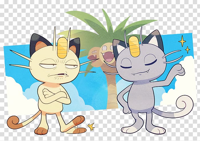 Pokémon Sun and Moon Meowth Alola Exeggutor, Majority Rule Day transparent background PNG clipart