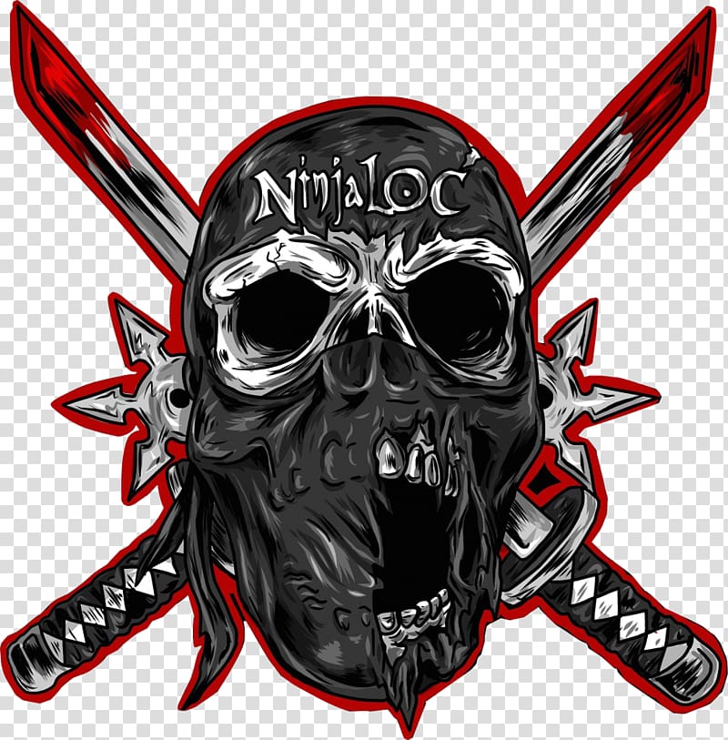Twiztid NinjaLOC Skull, skull transparent background PNG clipart