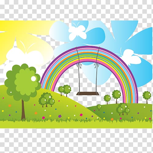 Rainbow Wall decal Mural, Rainbow transparent background PNG clipart