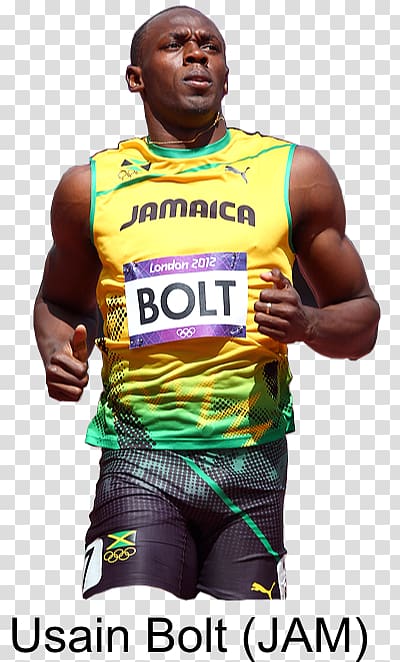 usain bolt pose white background