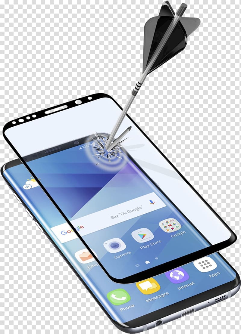 Smartphone Samsung Galaxy S8+ Screen Protectors Toughened glass, smartphone transparent background PNG clipart