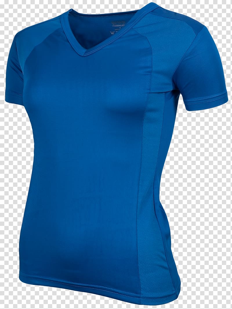 T-shirt Sleeveless shirt Blue Clothing, T-shirt transparent background PNG clipart