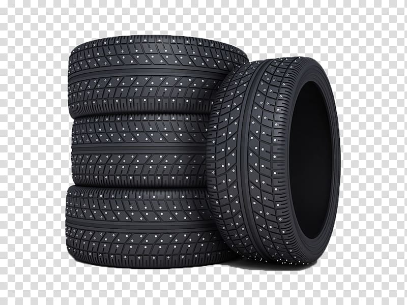 Tread Car Tire, Black piled tires transparent background PNG clipart