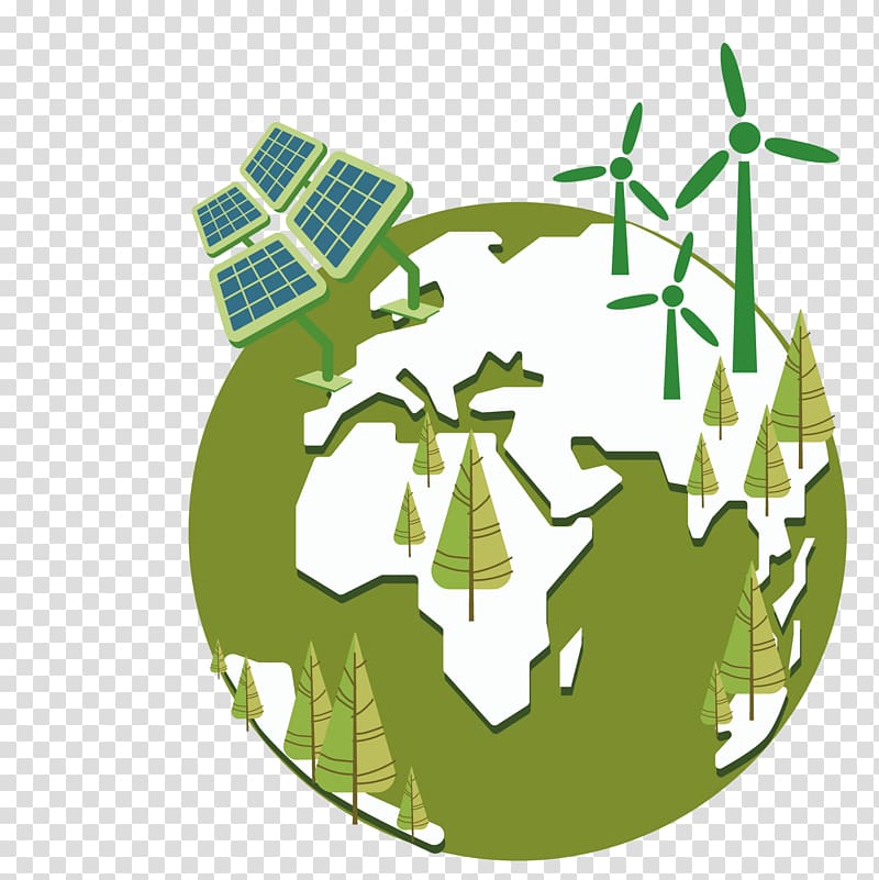 Environmentally friendly Infographic, Green earth transparent background PNG clipart