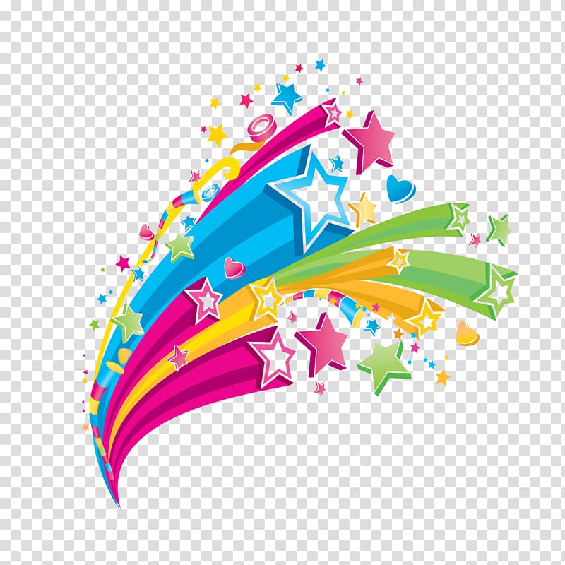 Color Star , Background music transparent background PNG clipart
