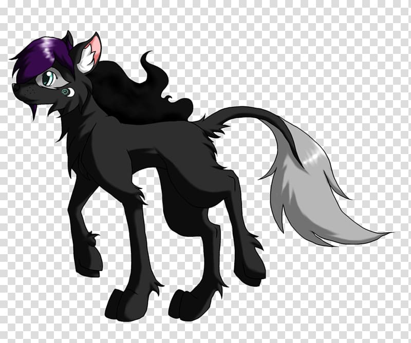 Cat Mustang Demon Dog Canidae, wolf spirit transparent background PNG clipart